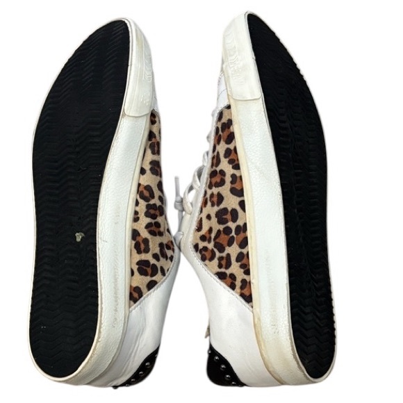 Vintage Havana Leather Leopard Print Women's Sneakers Sz 11 Dayna Crazy Leopard - Picture 5 of 8
